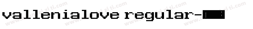 vallenialove regular字体转换